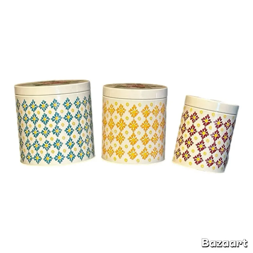 The Pioneer Woman 3 Piece Metal Garden Meadows Canister Set